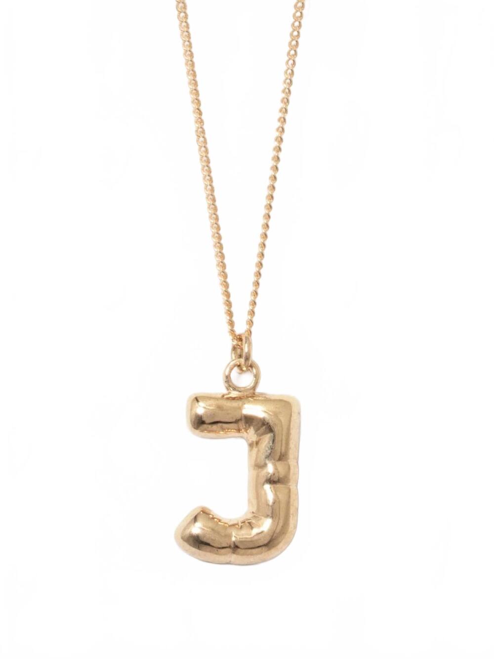 NEW COMPLETEDWORKS women's plated j pendant with chain necklace in gold